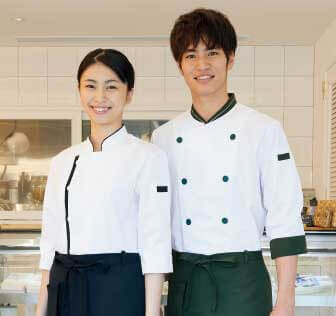 ケーキ屋・パティシエのユニフォームの写真